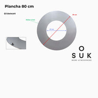 Grillring Edelstahl für eine Feuerschale mit ø 80 cm
