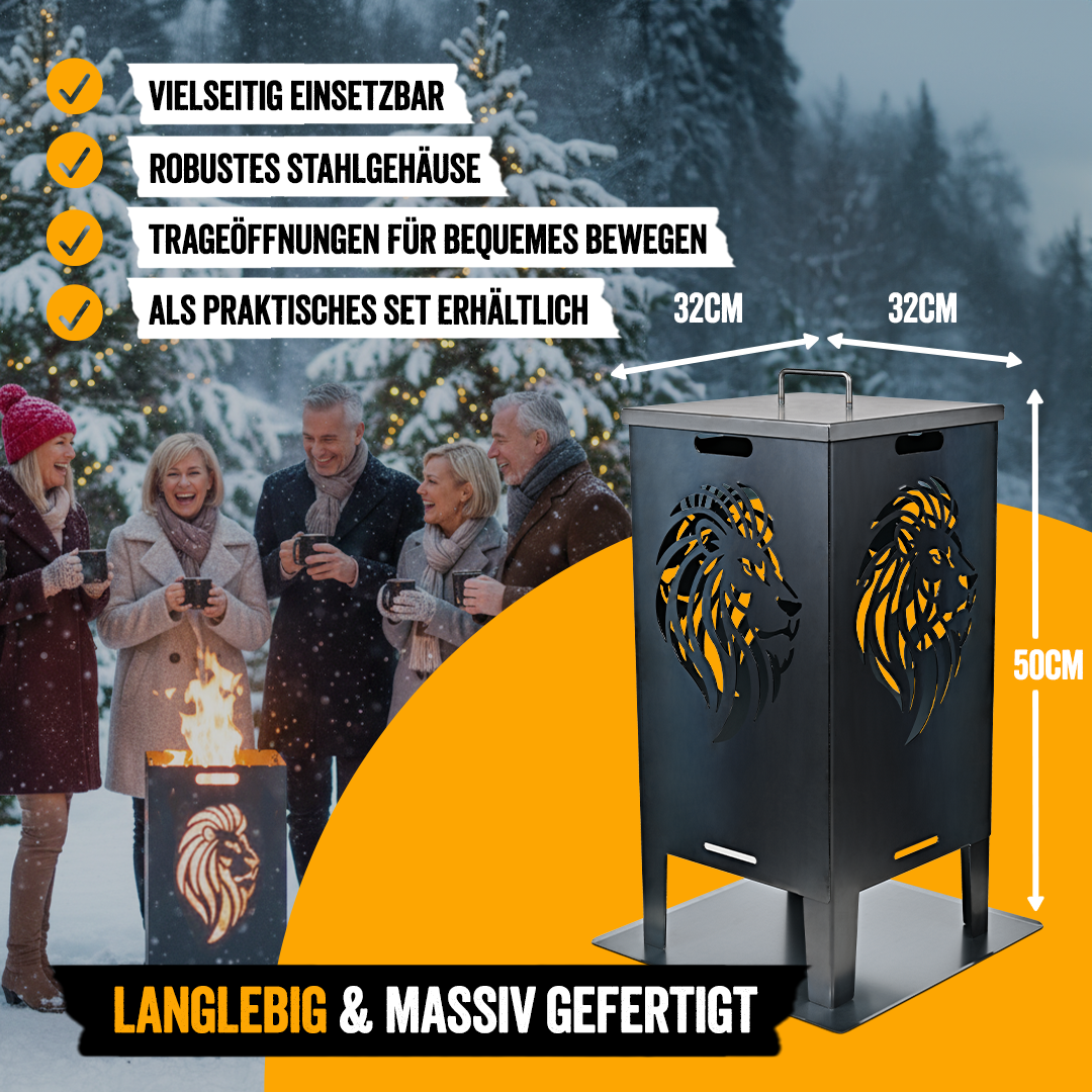 Feuertonne 50cm "Löwe"