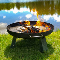 Fire bowl 100 cm with square feet -Nizza-