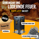 Feuertonne "Hirsch" 50cm -  Starter Set