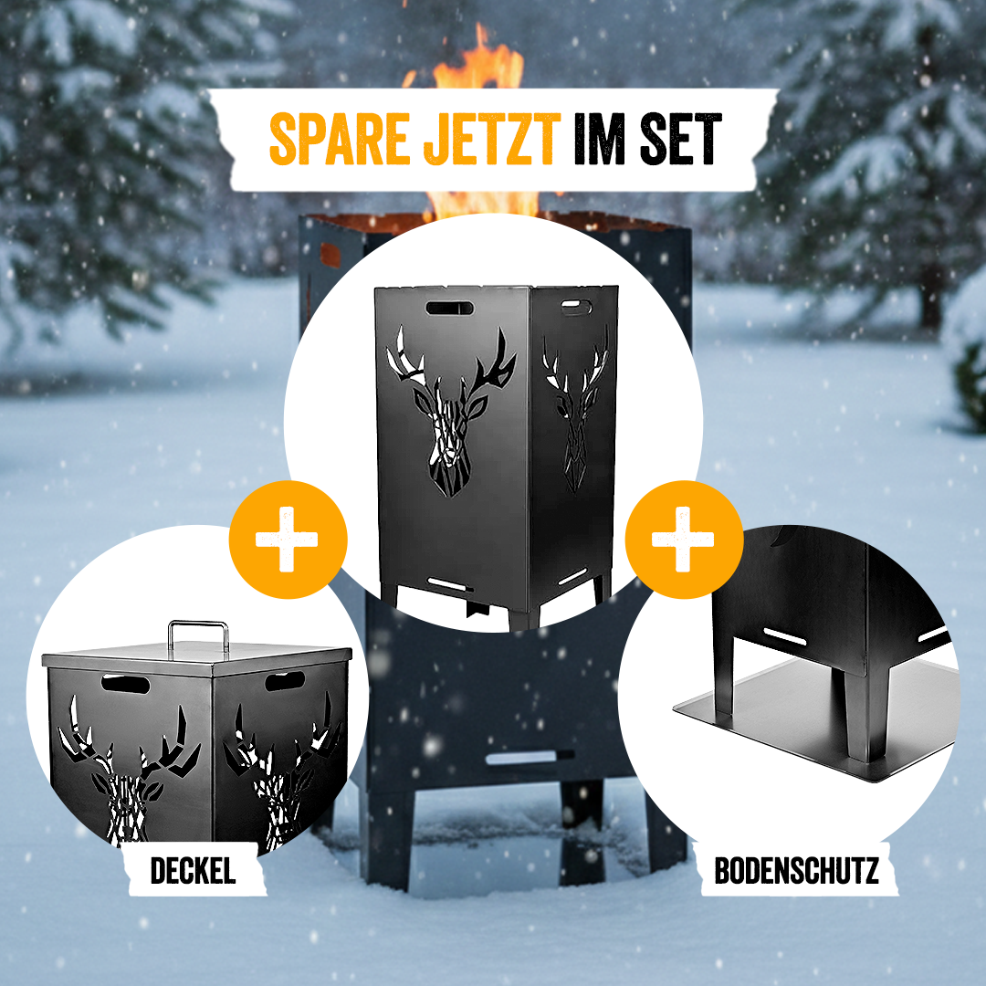 Feuertonne 78cm "Hirsch"