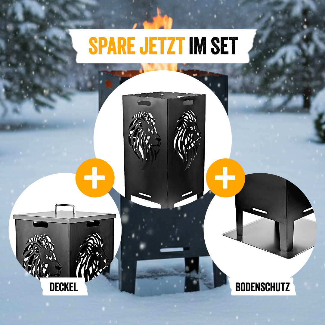 Feuertonne 78cm "Löwe"