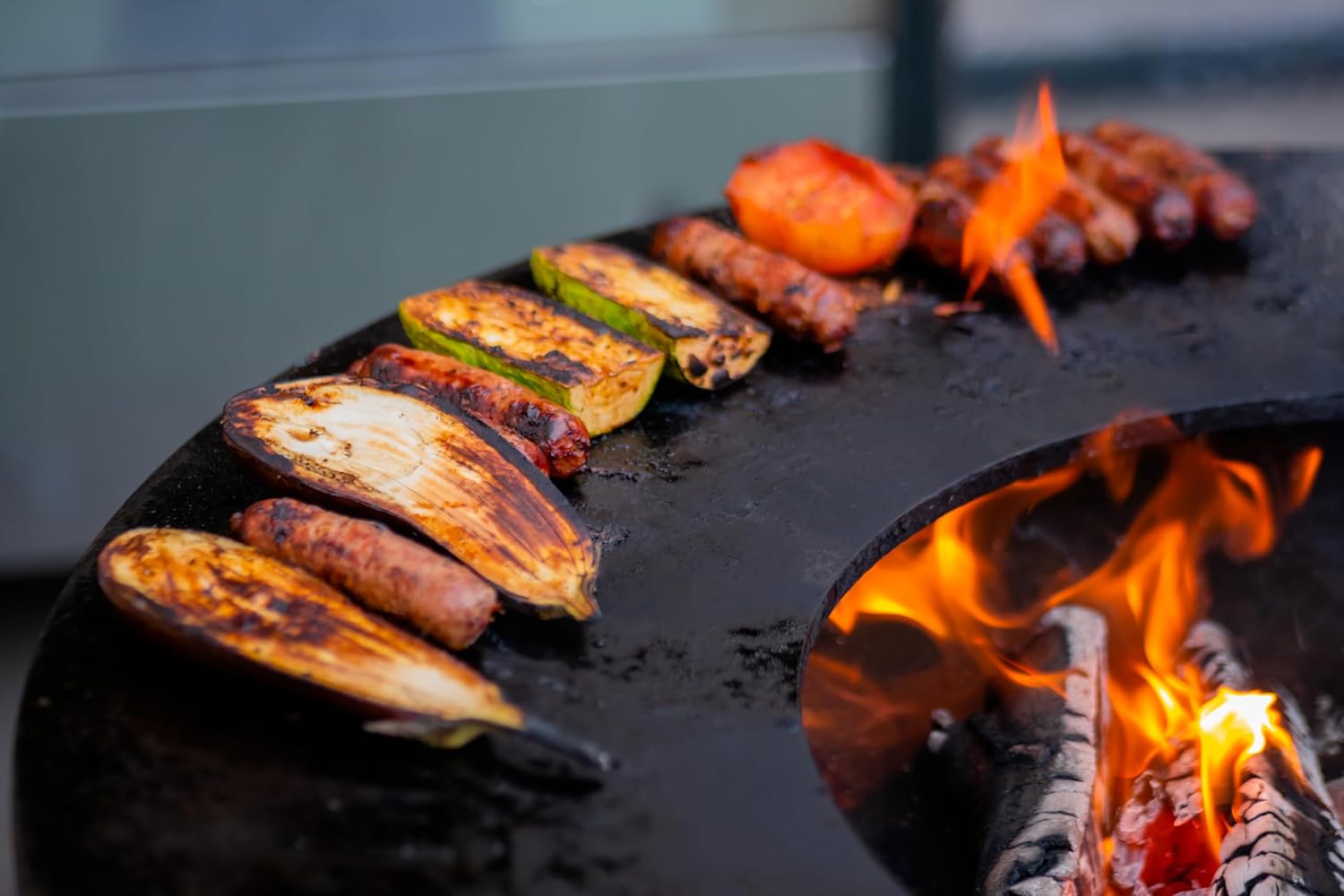 Grillring Edelstahl für eine Feuerschale mit ø 80 cm