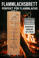 Flammlachsbrett Holz 2 Stück