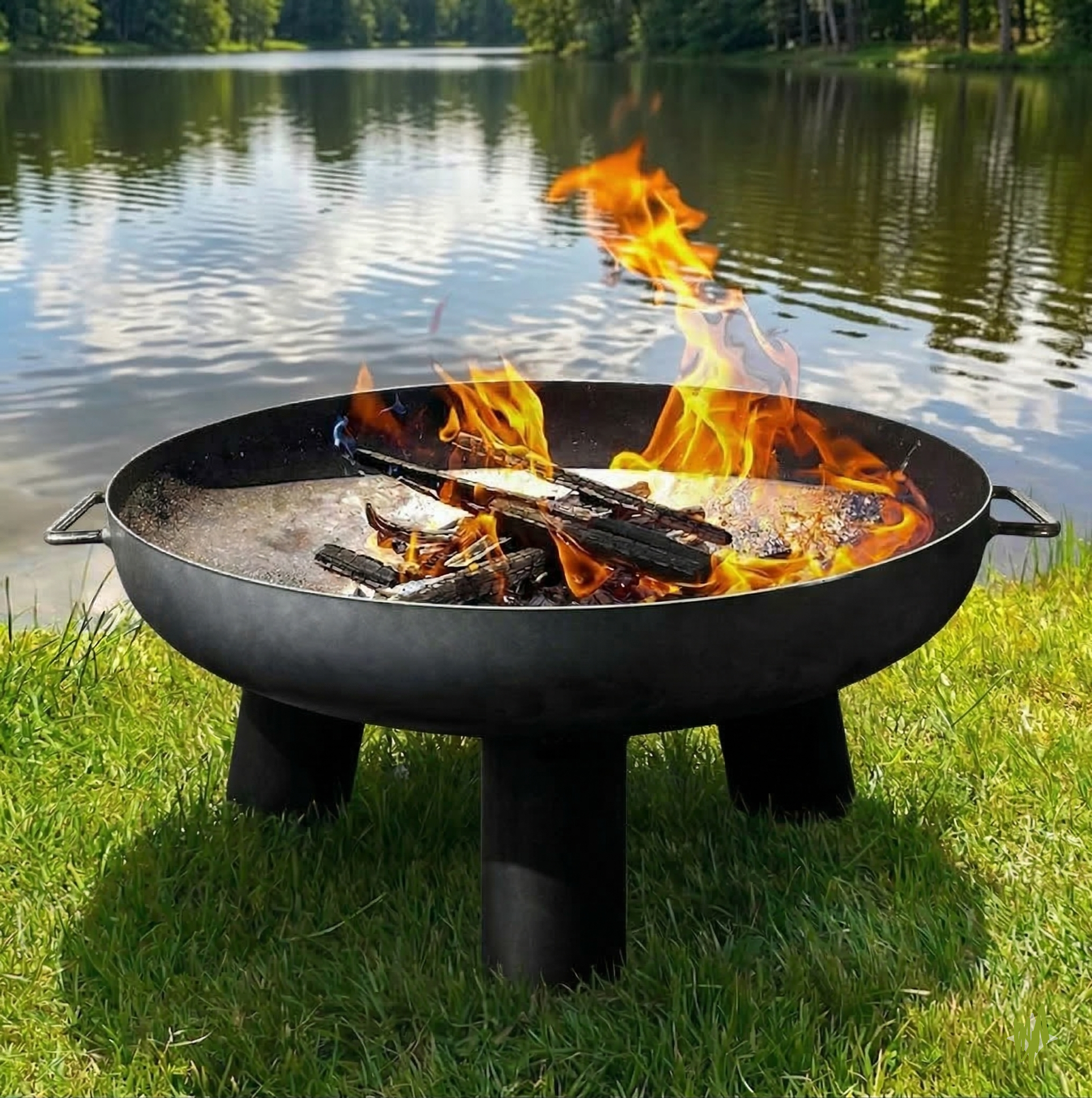 Feuerschale mit runden Füßen -Kreta-