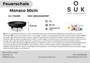 Feuerschale 50 cm mit spitzen Füßen -Monaco-