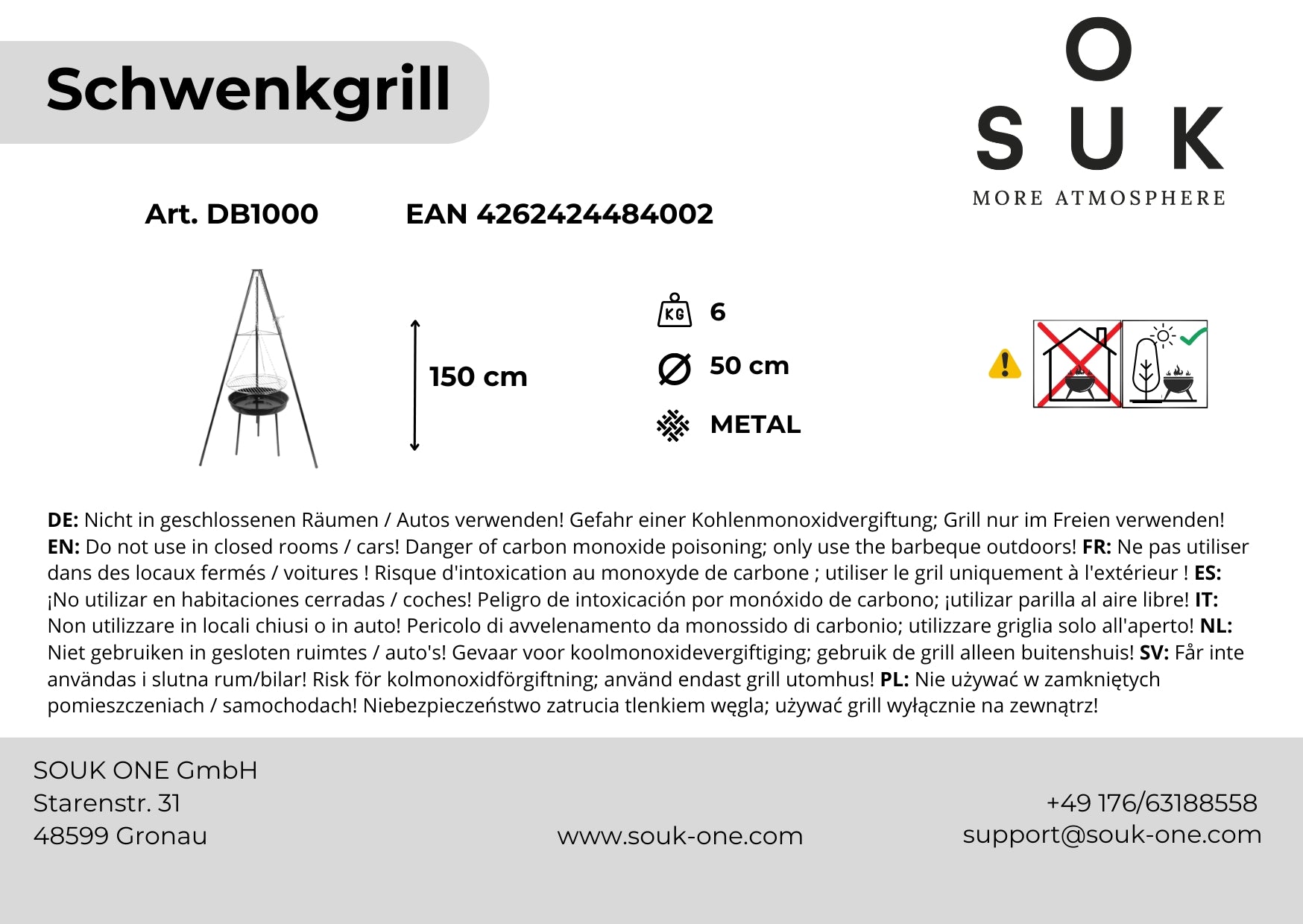 swivel grill with fire bowl
