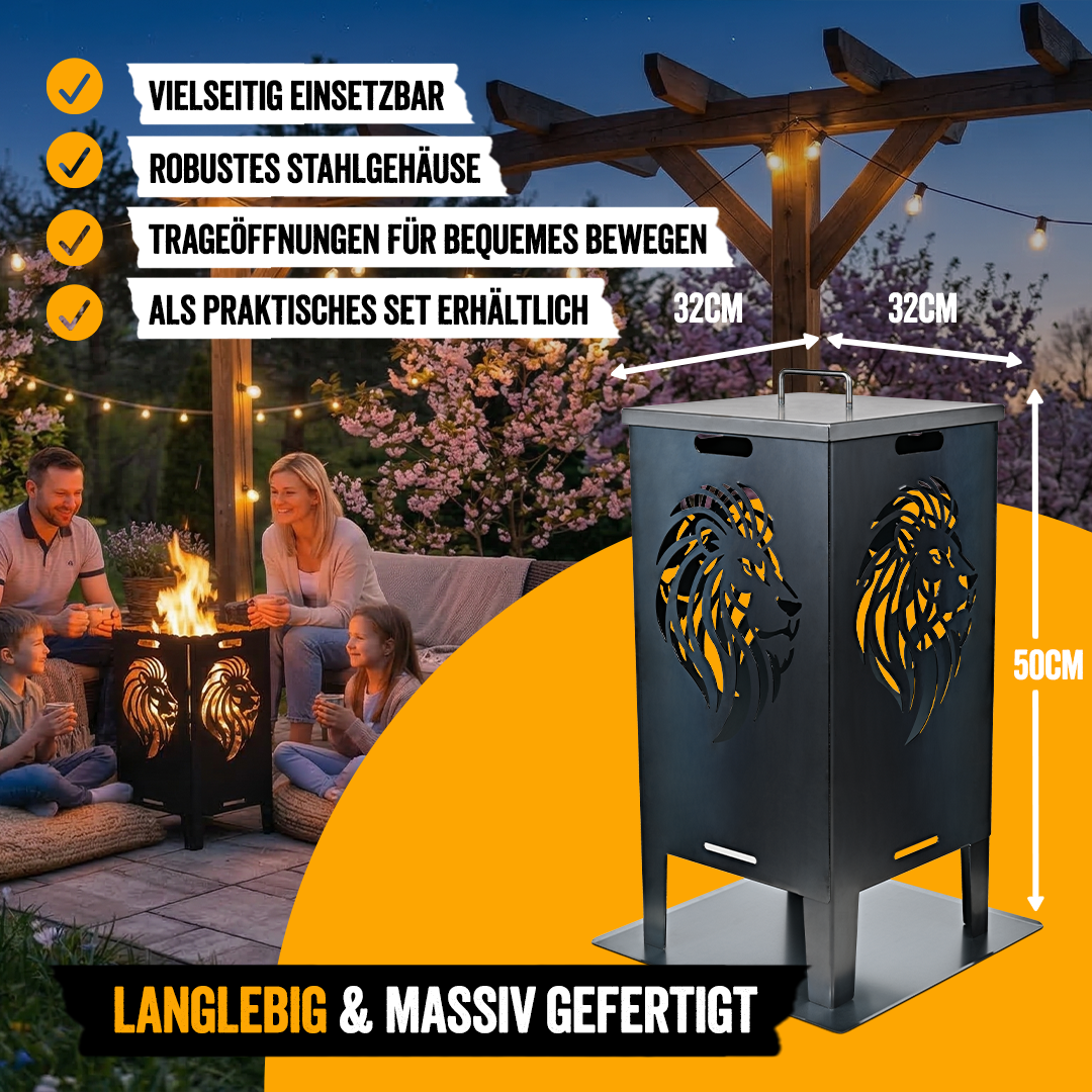 Feuertonne 50cm "Löwe"