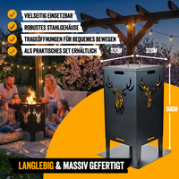 Feuertonne 50cm "Hirsch"