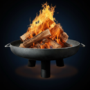 Feuerschale mit runden Füßen -Kreta-