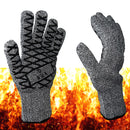 Hitzebeständiger Grillhandschuh grau / schwarz