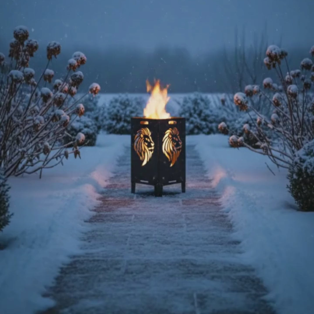 Feuertonne 78cm "Löwe"