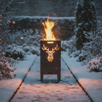 Feuertonne 78cm "Hirsch"