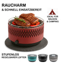 Table Grill Red with Active Ventilation